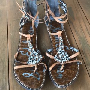 Sam Edelman jeweled sandals size 10